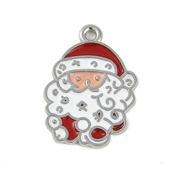 Christmas Theme Alloy Enamel Pendants