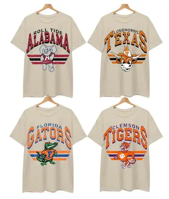 Vintage College NCAA T-shirt, Vintage T-shirt All Teams NCAA, Classic Sport T-shirt, Gifts For Sport. Cotton