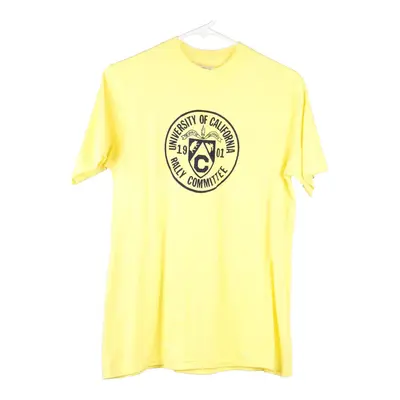 University of California Hanes T-Shirt - Medium Yellow Cotton