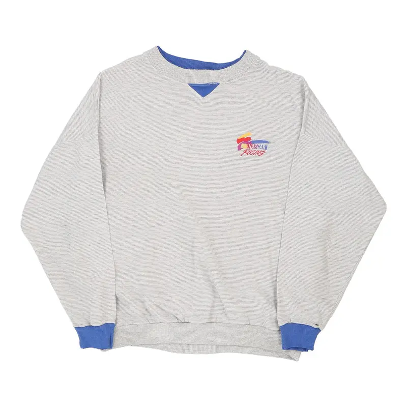 Ash City Nascar Sweatshirt - Large Grey Cotton