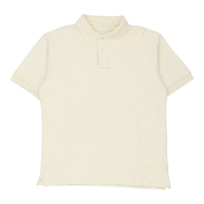 Fila Polo Shirt - Medium Yellow Cotton