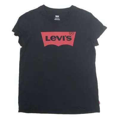 LEVI'S Womens T-Shirt Black S
