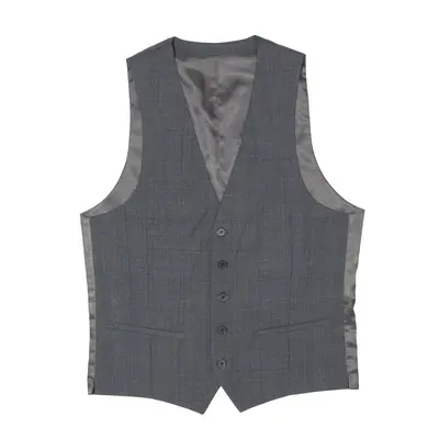 DKNY Waistcoat Gilet Grey Wool Mens S
