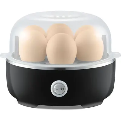 Electric Egg Cooker – 7-Egg Capacity with Auto Shut-Off, BPA-Free, Soft/Medium/Hard Boiled Eggs, Fast Breakfast Maker with ...