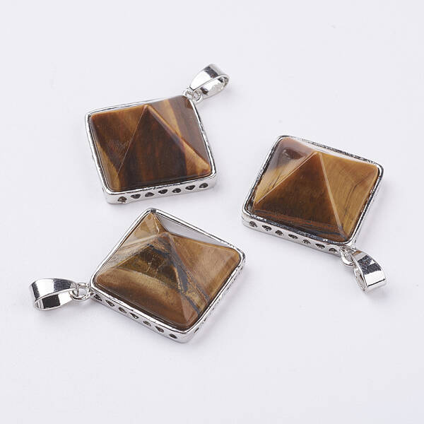 Natural Tiger Eye Pendants