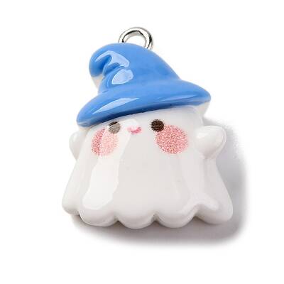 Halloween Theme Opaque Resin Pendants