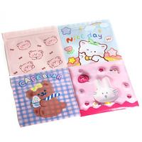 【B11】100PCS/Bag Cartoon Animal Printing Packaging Bags Cute Colorful Plastic Self-Sealing Bags