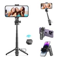 Multifunctional 4-In-1 Mini Selfie Stick, Camera Aid , Tripod, Phone Holder, Bluetooth Selfie，Foldable，One Key Open , Sui...
