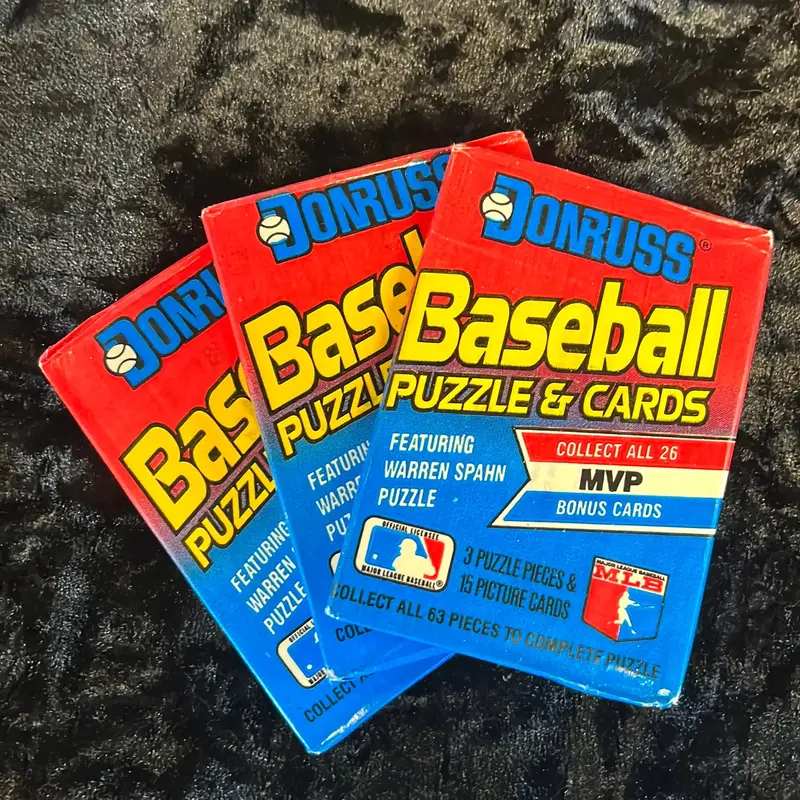 Three Packs of 1989 Donruss Baseball Cards