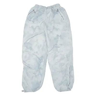 BENGER Tie Dye Track Pants White Tapered Womens M W24 L28