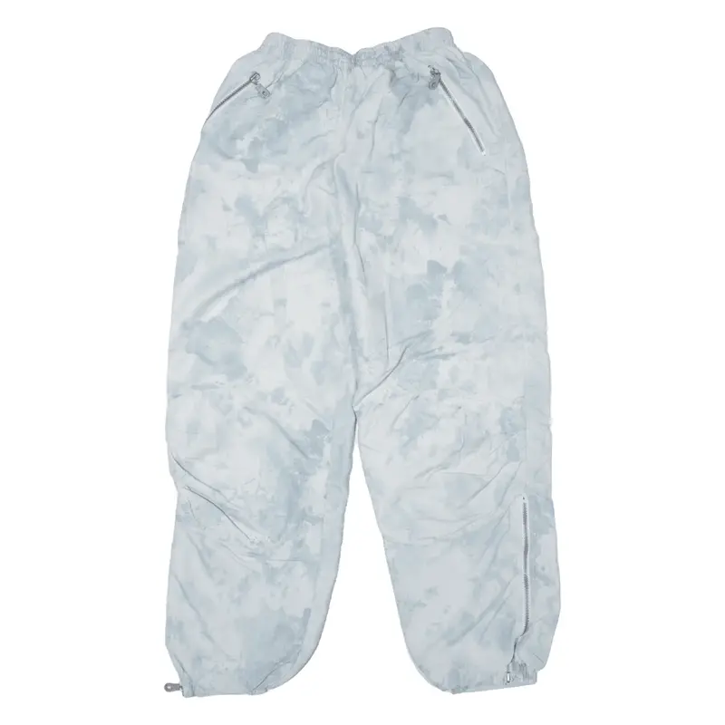 BENGER Tie Dye Track Pants White Tapered Womens M W24 L28