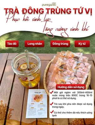 Tra Thao Moc Herbal Tea - 30 Bags, Herbal Beverage
