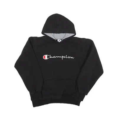 CHAMPION Hoodie Black Pullover Womens S