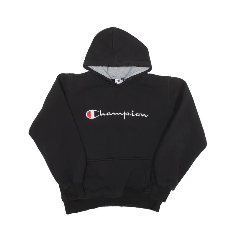 CHAMPION Hoodie Black Pullover Womens S