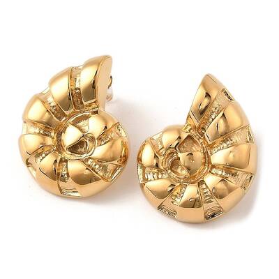 304 Stainless Steel Conch Stud Earrings