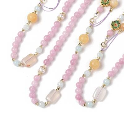 Natural Rose Quartz & Pearl Beaded Necklaces