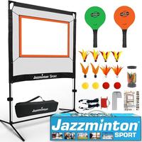 Jazzminton-Sport – The Original - Indoor & Outdoor, No Boundaries - Similar to Pickleball, Badminton and Tennis with A Whol...