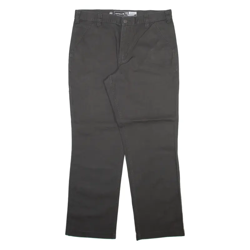 CARHARTT Mens Trousers Grey Relaxed Straight W35 L32