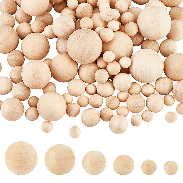 Natural Wooden Round Ball