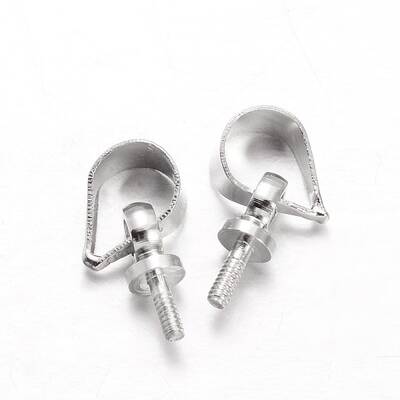 Brass Peg Bails Pendants