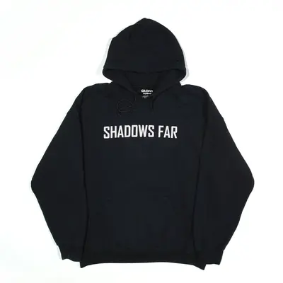 GILDAN Shadows Far Hoodie Black Pullover Mens L