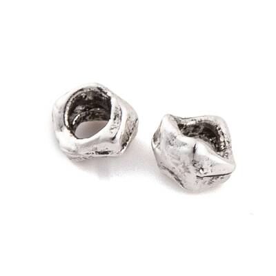 Antique Silver Alloy Tibetan Beads