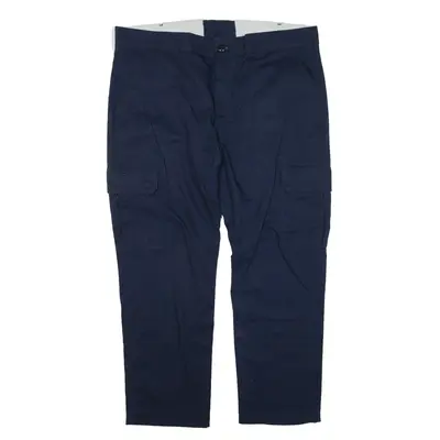 RED KAP Cargo Workwear Trousers Blue Regular Straight Mens W38 L26