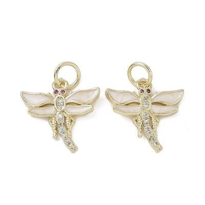 Brass Micro Pave Cubic Zirconia Pendants