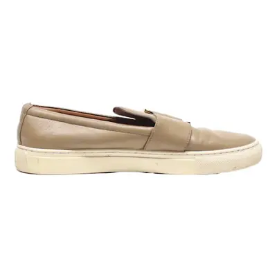 BALLY Loafer Shoes Grey Leather Womens UK 6.5