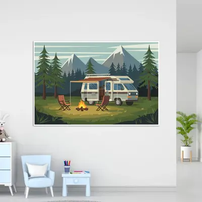 Serene Campsite Getaway Art