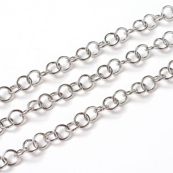 Tarnish Resistant 304 Stainless Steel Rolo Chains