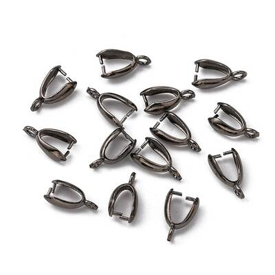 Grade AA Brass Ice Pick Pinch Bails for Pendant Making