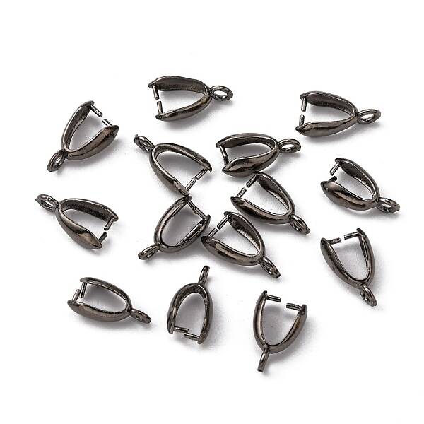 Grade AA Brass Ice Pick Pinch Bails for Pendant Making