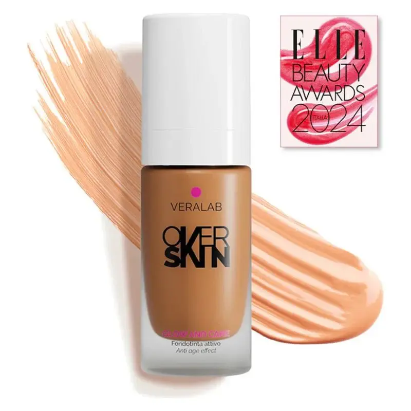 Overskin Glow And Care - Active, Radiant and Moisturizing Foundation 10 - Cinnamon 30 ml