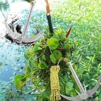 HUAPUDA 1-pack fishing water weed cutter high-efficiency water weed remover with 10-meter rope suitable for garden lake clean...