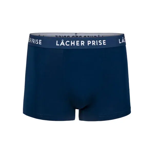Lâcher Prise - Stratus Blue Boxers | Size: L | Color: Blue | Style: Opening Pouch