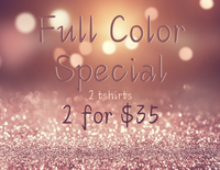 2 Full Color Prints  2 Tshirts