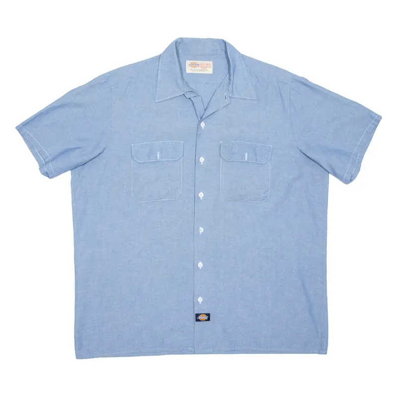 DICKIES Mens Worker Shirt Blue XL