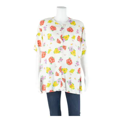 TALLY WEIJL Womens Printed Blouse White Floral L