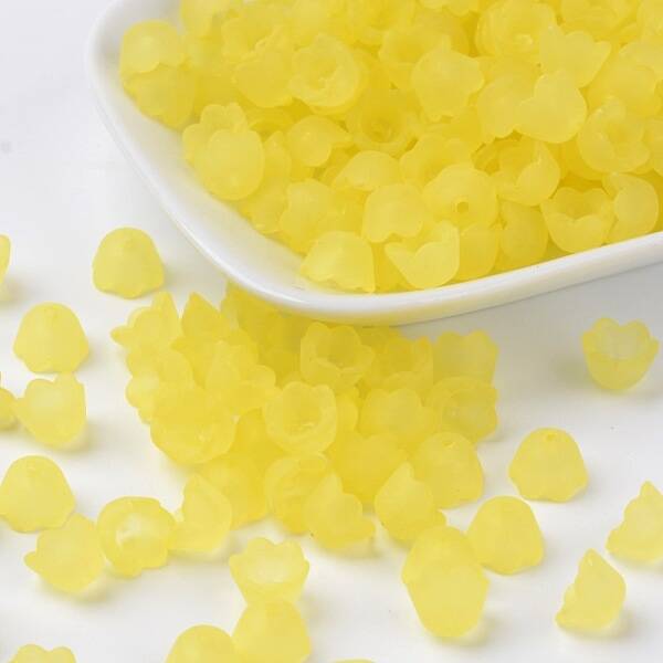 Transparent Acrylic Beads Caps