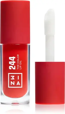 3INA The Color Hydrating Lip Oil Color 244 - Classic rich red, sheer 4 ml