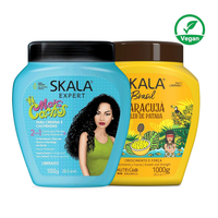 2x SKALA Mais Cachos + Passion Fruit for Curly Hair Super Curly Treatment Cream growth, strength repair glow volume Hydrate H...
