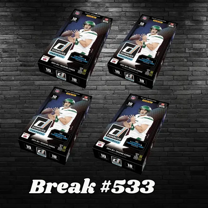 Panini NFL x4 Donruss 2024 Hobby Boxes Break #533