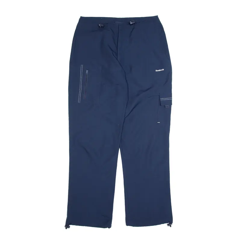 REEBOK Sports Blue Regular Straight Track Pants Womens M W32 L31