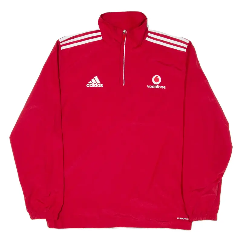ADIDAS Mens Pullover Jacket Red M