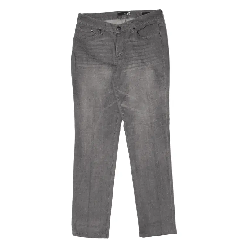 SEVEN7 Jeans Grey Denim Regular Straight Stone Wash Womens W30 L31