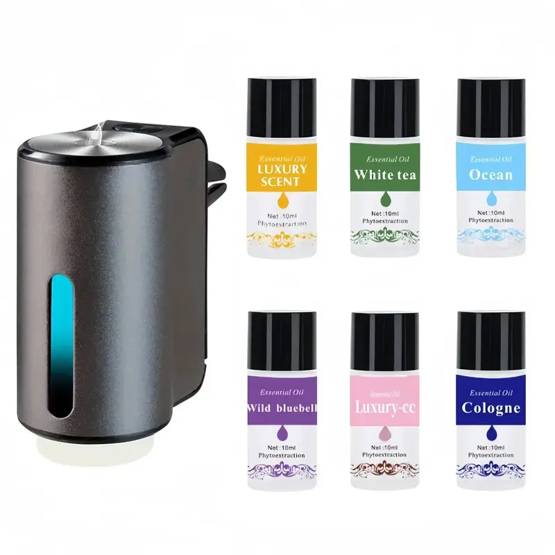 Car Air Freshener, 1 Set Car Aroma Diffuser, Car Air Freshener with Essential Oil, Long Lasting Fragrance Diffuser for Car, C...