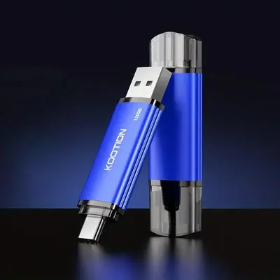 2-in-1 USB Flash Drive, 1 Count Portable USB A & USB C OTG Flash Drive For Android Smartphone Tablet Laptop