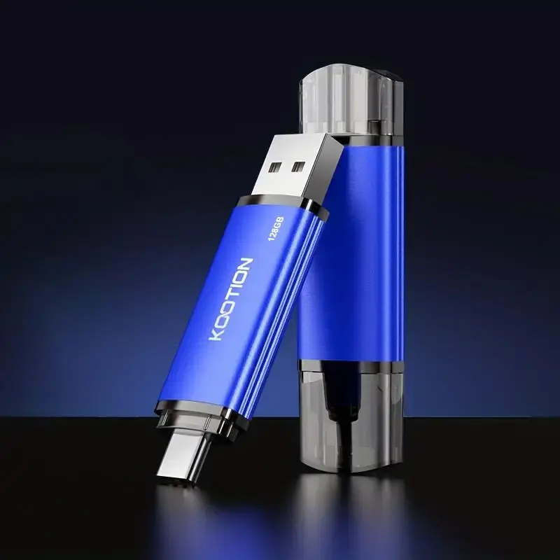 2-in-1 USB Flash Drive, 1 Count Portable USB A & USB C OTG Flash Drive For Android Smartphone Tablet Laptop