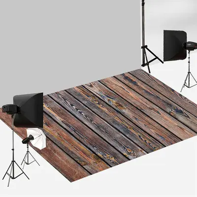 Retro Reddish Brown Wood Texture Floor Backdrop
